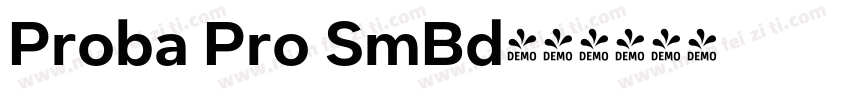 Proba Pro SmBd字体转换